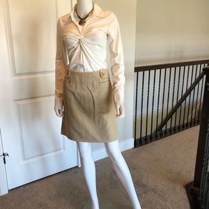 Soft linen/cotton blend skirt